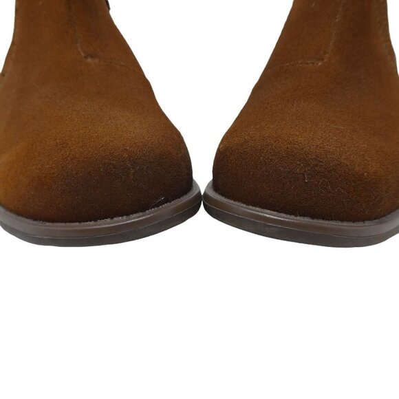 Earth Origins Avani Buxton Ankle Boots Booties Womens 8 Brown Suede Comfort - Picture 8 of 12